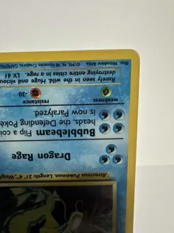 Pokemon Gyarados TCG 6/102 Base Set Holo Rare Moderately Played - Image 5