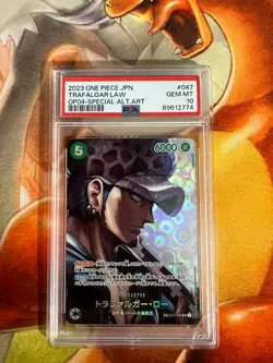 Trafalgar Law OP01-047 Japanese Special Art PSA Graded 10 One Piece TCG - Image 1