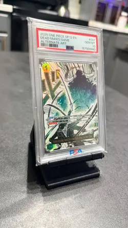 ONE PIECE OP12-ALT ART DEMON AURA NINE-SWORD STYLE DEAD MAN'S GAME PSA 10 GEM MT - Image 2