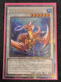 Yugioh Coral Dragon RA02-EN031 Quarter Century Rare 1st Ed NM - Image 1