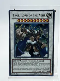Yugioh Thor, Lord of the Aesir STOR-EN038 Ultra Rare LP - Image 1