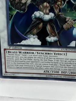 Yugioh Thor, Lord of the Aesir STOR-EN038 Ultra Rare LP - Image 2