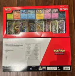 *IN HAND* Pokemon Prismatic Evolutions 8 Mini-Tins w Promo Cards Costco 2-pack - Image 2