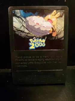 VINTAGE-Porygon-Burger King 3D Card From Pokemon: The Movie 2000-GLOWS IN DARK! - Image 2