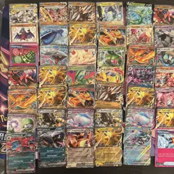 Pokemon TCG 49 Card Lot Ex-V-VMAX & Ace Spec’s Charizard Mewtwo Moltres & More - Image 1