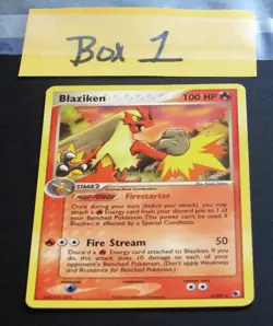 Blaziken Non-Holo 3/109 RARE EX Ruby & Sapphire E-Reader Pokemon Card- LP - Image 1