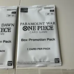 One Piece TCG Promo Pack Lot Of 7 Sealed Cards w/ OP-01 Romance Dawn Look! 🔥 - Image 3