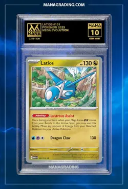Pokemon LILLIE'S DETERMINATION #119 MEGA EVOLUTION MANA 10 PSA STACKABLE - Image 1