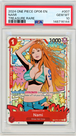 Nami 2024 One Piece Wings of The Captain #ST01-007 Treasure Rare PSA 10 Gem Mint - Image 1