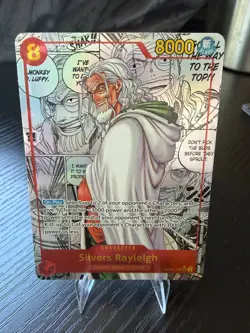 One Piece Silvers Rayleigh OP08-118 SEC Manga Alternate Art – Two Legends - Image 1