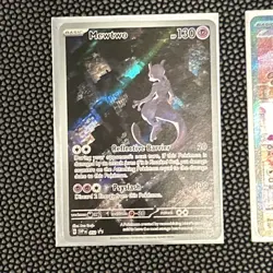 Mew ex 053 And Mewtwo 52 Sv: Scarlet & Violet 151 Promo Cards Holo - Image 3