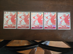 One Piece TCG Monkey D. Luffy ST10-006 Holo Foil Lot x5 English NM/Mint - Image 1