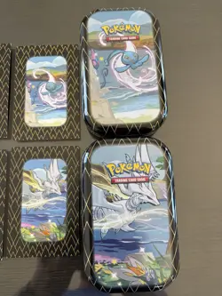 Lot of 4 Pokemon Shining Fates Mini Tins and Art Cards - EMPTY NO PACKS - Image 4