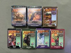 Magic The Gathering VINTAGE EMPTY Starter Deck 7 Box Collection MTG NO CARDS - Image 1