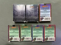 Magic The Gathering VINTAGE EMPTY Starter Deck 7 Box Collection MTG NO CARDS - Image 2