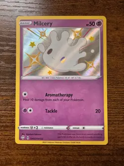 Milcery - SV057/SV122 - Pokemon Shining Fates Sword Shield Shiny Rare Card NM - Image 1