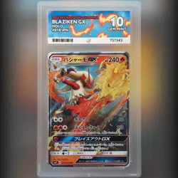 ACE 10 - Blaziken GX 018/096 holo 2018 Sky Splitting Charisma SM7 Pokemon Card - Image 1