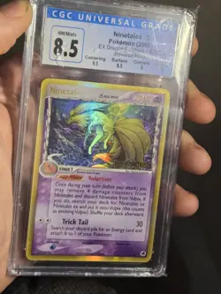 Ninetales 8/101 EX Dragon Frontiers Reverse Holo Rare Stamped Logo Pokemon Card - Image 2