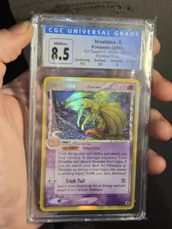 Ninetales 8/101 EX Dragon Frontiers Reverse Holo Rare Stamped Logo Pokemon Card - Image 3