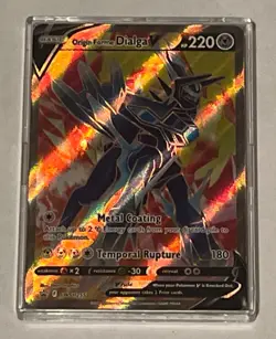 Lot of 4 Pokemon Origin Forme Dialga V SWSH255 Black Star Holo Promo Cards - Image 2