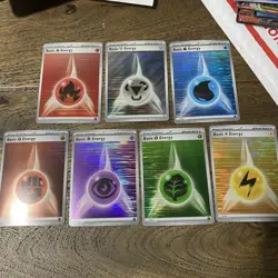 Pokemon Basic Energy Holo Lot (7 Cards) 2025 - Image 1