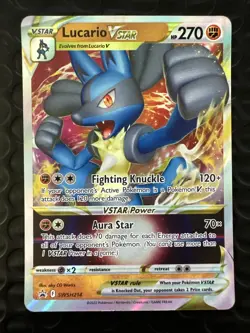 Lucario VSTAR SWSH214 SWSH: Sword & Shield Promo Cards Holo - Image 1