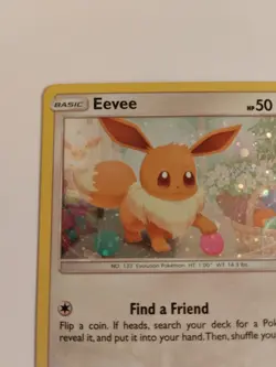 Eevee Pokemon Card Sun & Moon Black Star Promo #SM184 TCG Holo - Image 5