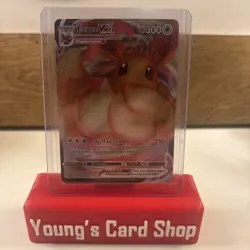 Pokemon TCG Eevee VMAX SWSH087 Shining Fates Holo Promo Card Mint - Image 1