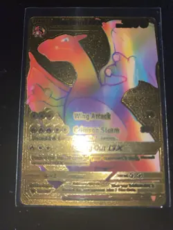 pokemon fan art Gold Card Charizard GX Illustration By 5ban Graphics - Image 1