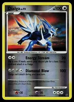 Pokemon Card - Dialga Platinum 23/127 Rare Reverse Holo - Image 1