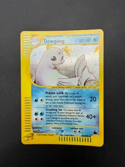 Pokemon Cards Dewgong H06/H32 Holo Skyridge Holo Holo Rare LP - Image 3