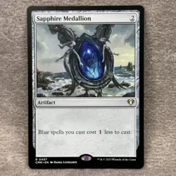 MTG Sapphire Medallion Commander Masters CMM #407 Non-Foil NM Magic Card - Image 1