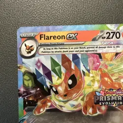 Flareon EX 14/131 Prismatic Evolutions Stamped Promo Pokemon Card - Image 2