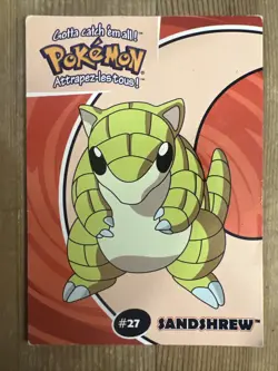 Sandshew #27 Pokemon Stadium Danone Card 5/40 Nintendo DMG - Image 1