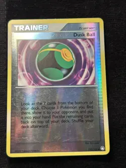 Pokemon TCG Mysterious Treasures Trainer Dusk Ball Reverse Holo Card - 110/123 - Image 1