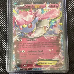 Pokemon Diancie EX & Mega Diancie EX Holo Card Lot XY43 XY44 Basic Mega EX - Image 2