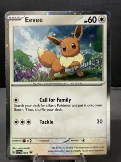 Eevee 043 Sv: Scarlet & Violet Promo Cards Holo ( Cosmos Swirl ) Near Mint - Image 1
