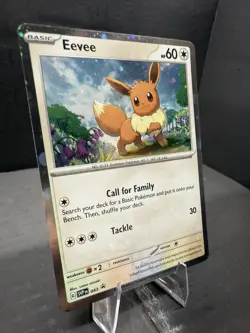 Eevee 043 Sv: Scarlet & Violet Promo Cards Holo ( Cosmos Swirl ) Near Mint - Image 2