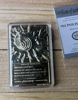 Vtg 1999 Pokemon 23k Gold Plated Mewtwo & Poliwhirl Trading Cards Burger King - Image 2