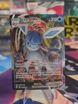 Pokemon TCG Glaceon VMAX Holo Ultra Rare Card Evolving Skies 041/203 - Image 1