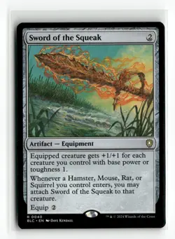 Sword of the Squeak Bloomburrow NM Rare #40 MTG Magic - Image 1