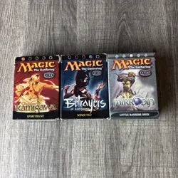 Magic The Gathering MTG Deck Box Lot EMPTY Spiritbane Ninjutsu Little Bashers - Image 1
