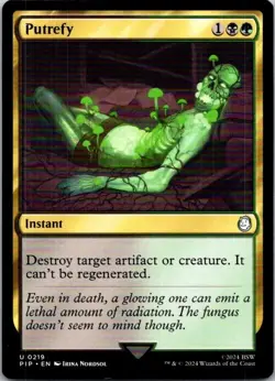 Magic the Gathering Putrefy Fallout Commander MTG Free Shipping! - Image 1