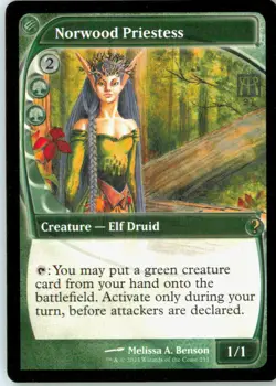 Norwood Priestess (Future Sight) 211 Rare Mystery Booster 2 Near Mint - Image 2