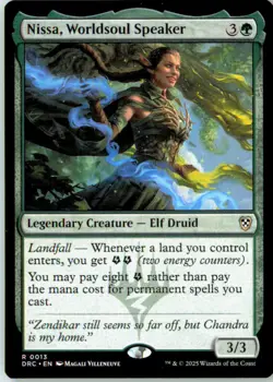 Nissa, Worldsoul Speaker 13 Rare Commander: Aetherdrift Near Mint - Image 2