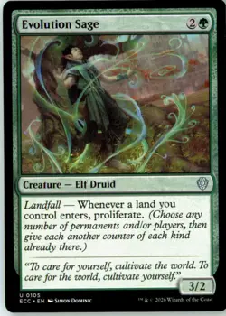 Evolution Sage 105 Uncommon Commander: Lorwyn Eclipsed Near Mint - Image 2