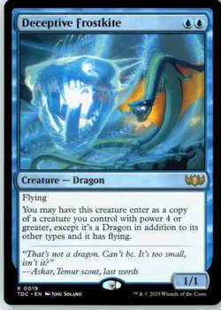 Deceptive Frostkite 19 Rare Commander: Tarkir: Dragonstorm Near Mint - Image 2