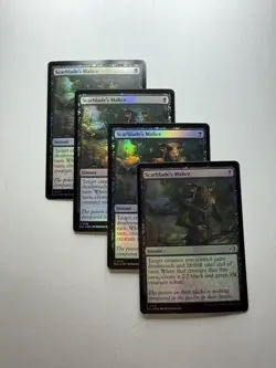 Scarblade’s Malice X4 NM Lorwyn Eclipsed Foil Magic The Gathering Playset Mtg - Image 1