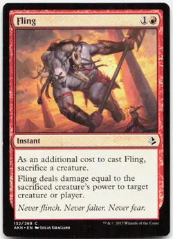 Fling 132 Common Amonkhet Magic: The Gathering Lightly Played - Image 1