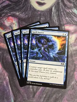SPELL STUTTER x4 mtg NM Wilds of Eldraine 4 Common - Image 1
